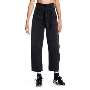 Current/Elliott Wide Leg Corset Jeans